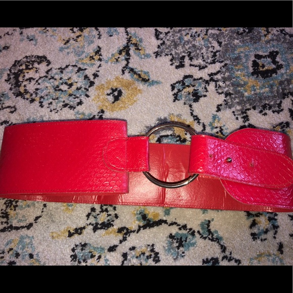 VINTAGE “belts with class” red size 3 - Picture 3 of 4